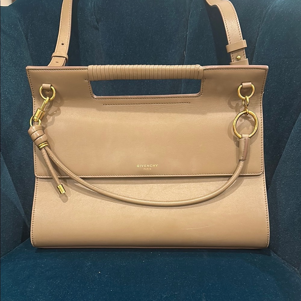 Givenchy Tan Shoulder Bag with Gold Hardware